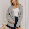 Cider Season Knit Cardigan in Grey Image 1