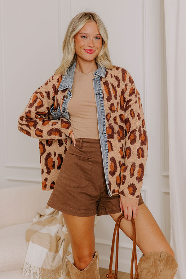 Leopard Love Knit Jacket Image 4
