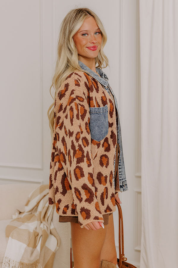 Leopard Love Knit Jacket Image 5