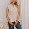 Chic Ensemble Peplum Top in French Vanilla Image 1