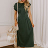 Soho Penthouse Midi Dress in Hunter Green Image 1