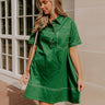Cafe On Fifth Denim Mini Dress in Green Image 1