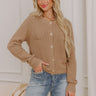 Posh Moment Knit Cardigan in Mocha Image 1