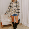 Pumpkin Patch Ready Plaid Sherpa Jacket Image 1