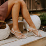 The Liliana Faux Leather Heel in Cream Image 1
