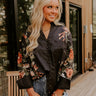 Uptown Poise Floral Top in Black Image 1