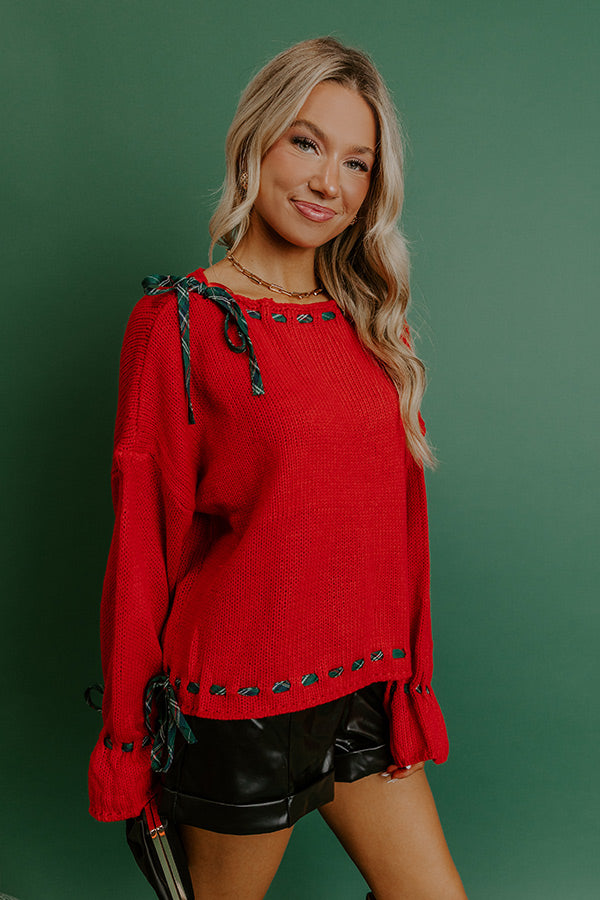 Merry Moment Knit Sweater Top Image - 4