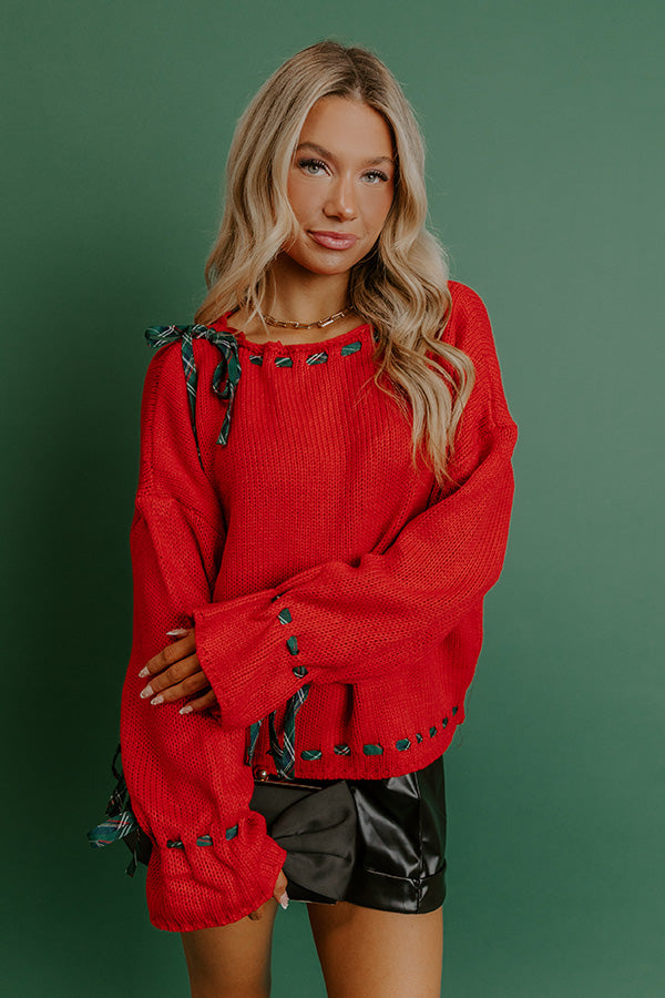 Merry Moment Knit Sweater Top Image - 1