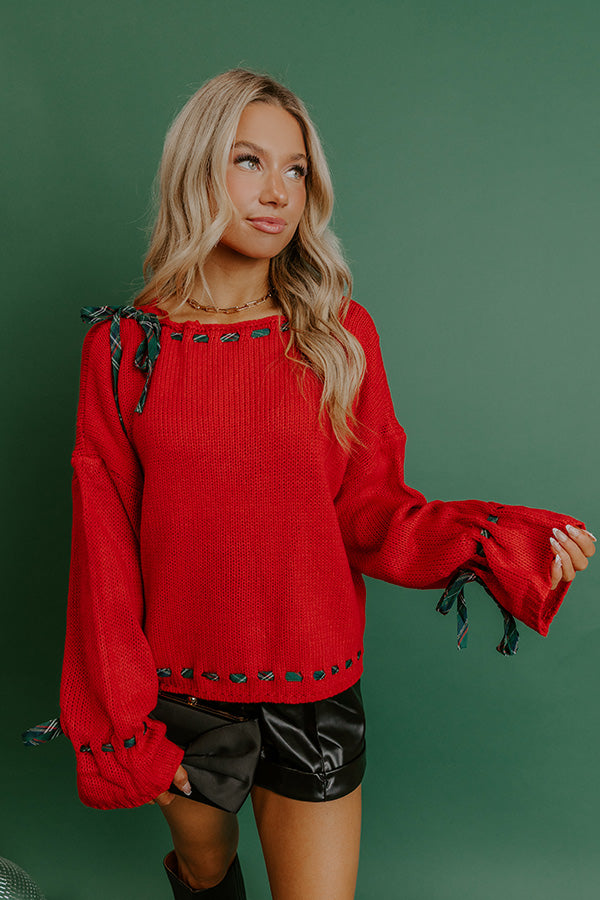 Merry Moment Knit Sweater Top Image - 3