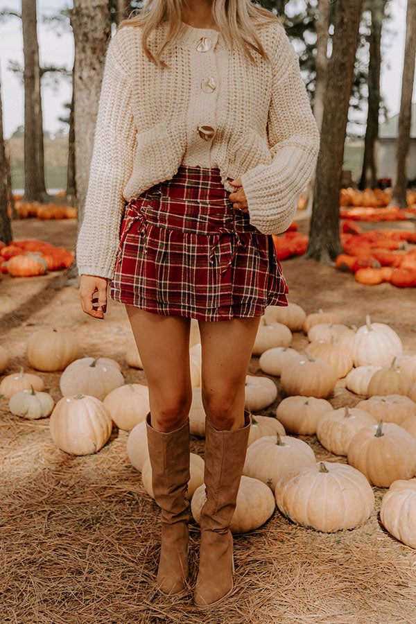 The Cher High Waist Plaid Skort Image 3