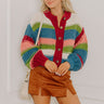 Cozy Retreat Stripe Knit Cardigan Image 2