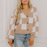 Style Check Knit Cardigan Image 1