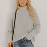 Cozy Reverie Knit Sweater in Grey Image 1