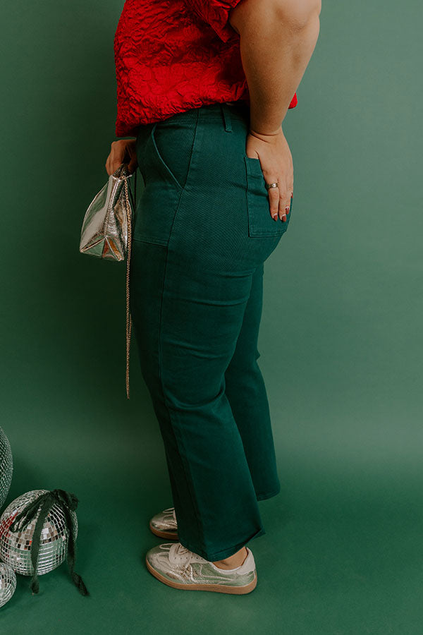 RISE Jolie High Waist Ankle Flare Curves Image - 4