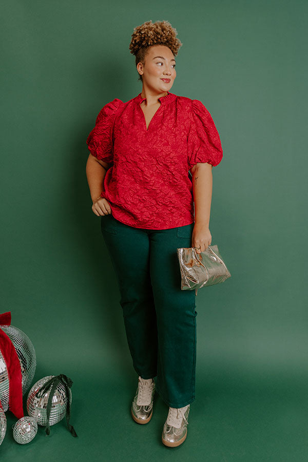 RISE Jolie High Waist Ankle Flare Curves Image - 1