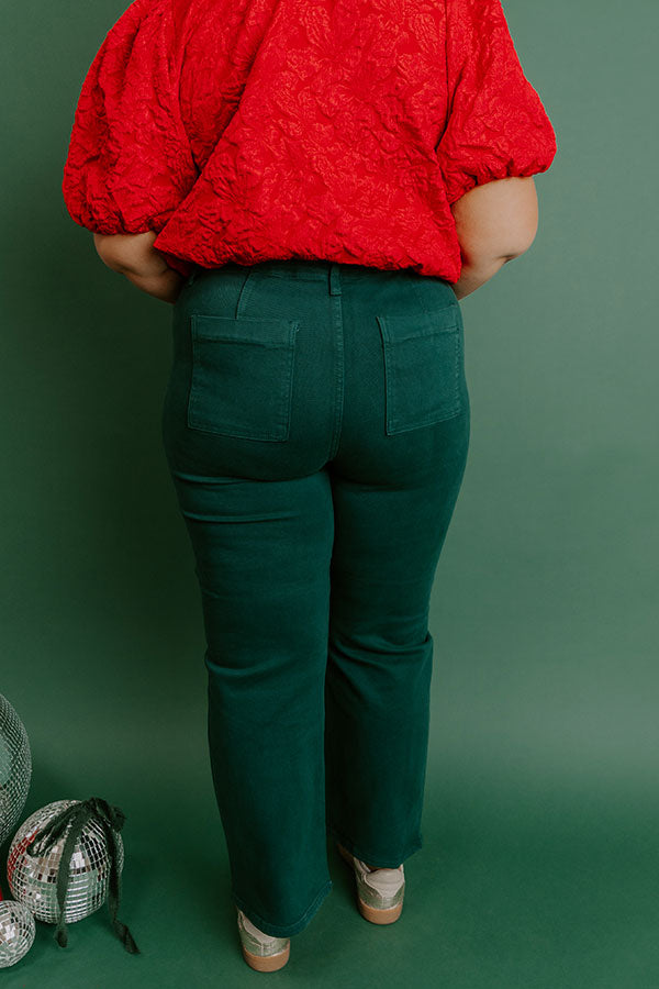 RISE Jolie High Waist Ankle Flare Curves Image - 5