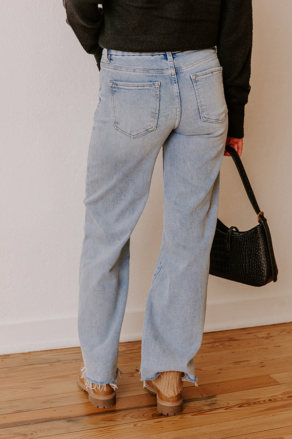 RISEN Calliope Low-Rise Wide Leg Jeans Image - 3