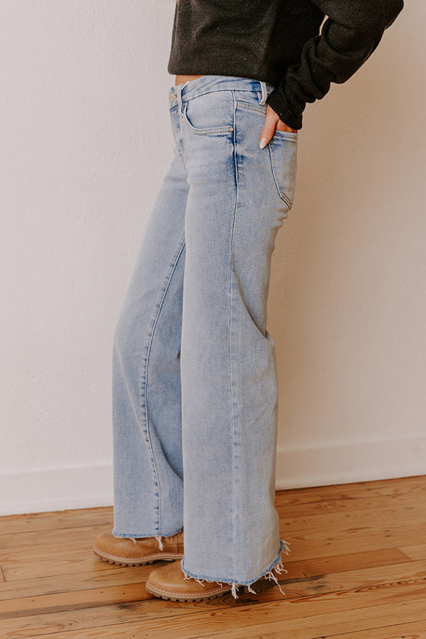 RISEN Calliope Low-Rise Wide Leg Jeans Image - 4