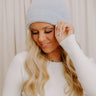 Barefoot Dreams CozyChic Ribbed Beanie in Snow Drop Image - 1