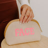Shiraleah Face Knit Cosmetic Pouch Image - 1