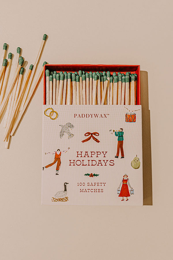 Paddywax Happy Holidays Safety Matches Image - 1