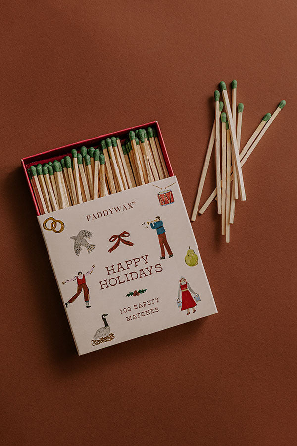Paddywax Happy Holidays Safety Matches Image - 2