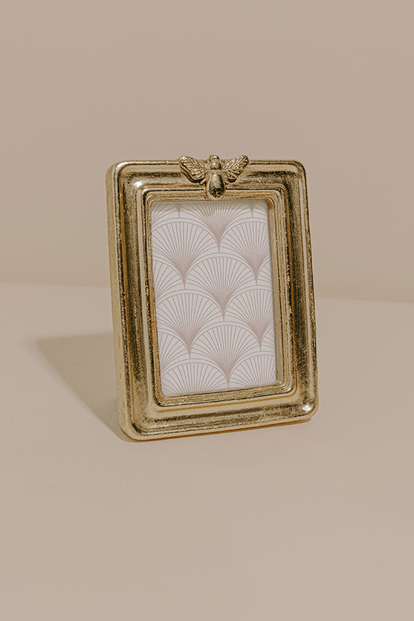 Bee Happy Mini Photo Frame in Rectangle Image - 1