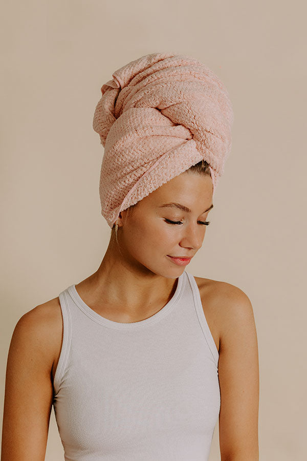 Volo Hero Hair Towel in Cloud Pink Image - 1
