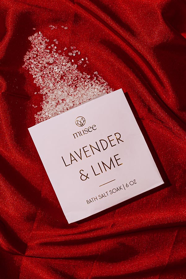 Musee Bath Mini Bath Salt Soak in Lavender and Lime Image - 1