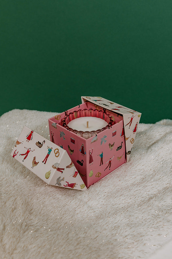 Paddywax Holiday Merry Boxed Candle in Pink Peppermint Image - 2