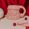 Slant Collections Ceramic Santa Mug in Pink Image - 1