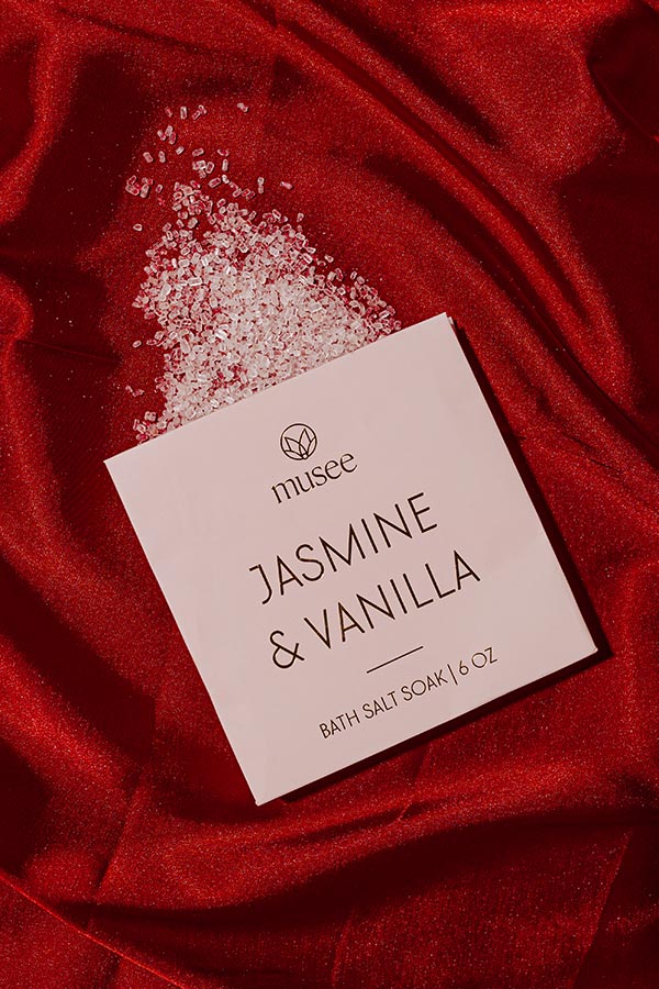 Musee Bath Mini Bath Salt Soak in Jasmine and Vanilla Image - 1