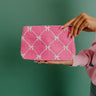 Shiraleah Tinsel Bow Cosmetic Pouch in Pink Image - 1