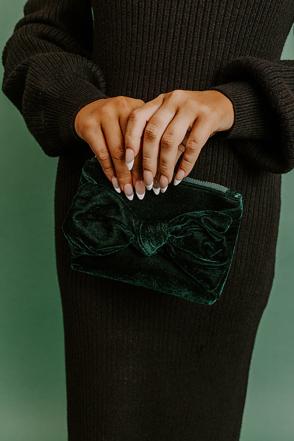 Shiraleah Bea Bow Velvet Wristlet Image - 2
