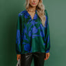 Whispered Floral Satin Top Image - 1