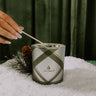 Thymes Frasier Fir Frosted Plaid Medium Candle Image - 1