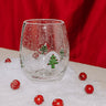 Icon Bubble Wine Glass with Christmas Trees Image - 1