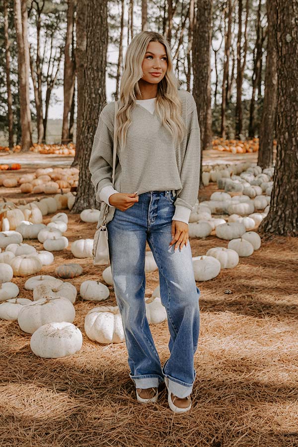 Pinewood Warmth Waffle Knit Top Image 2