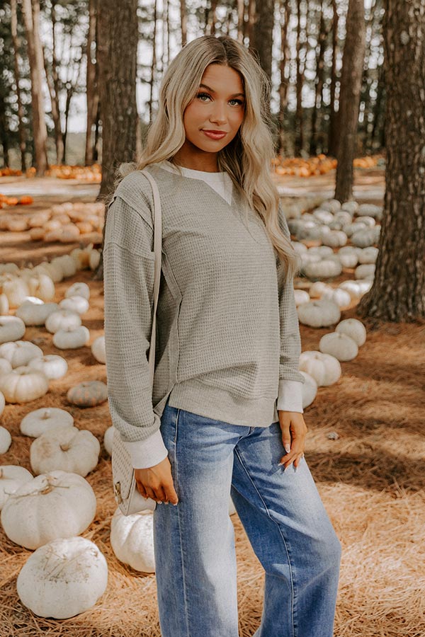 Pinewood Warmth Waffle Knit Top Image 5