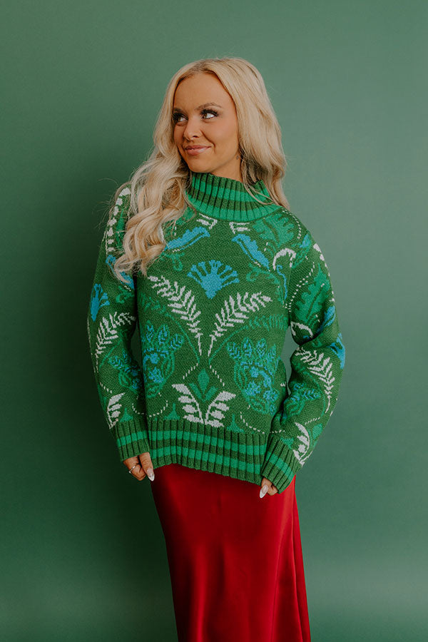 Botanical Haven Knit Sweater Image - 2