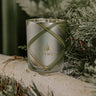 Thymes Frasier Fir Frosted Plaid Votive Candle Image - 1