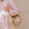 Willow Faux Suede Hobo Bag in Beige Image - 1
