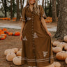 Autumn in Soho Embroidered Midi Dress Image 1