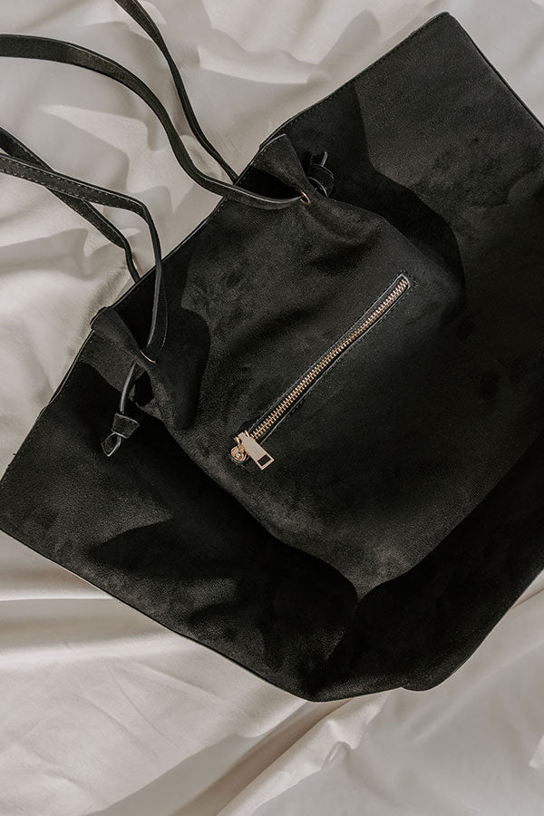 Ralphie Faux Suede Tote Image - 3