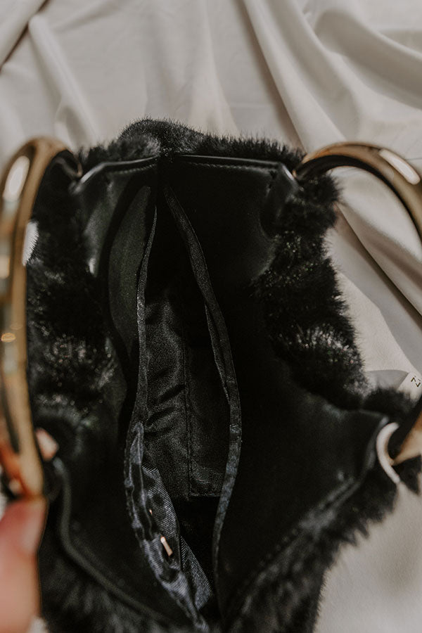 Keala Plush Purse in Black Image - 2