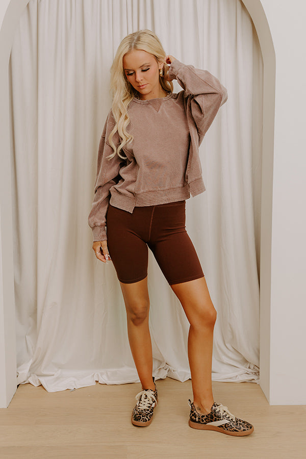 Morning Dew Vintage Wash Sweatshirt in Hazelnut Image 1