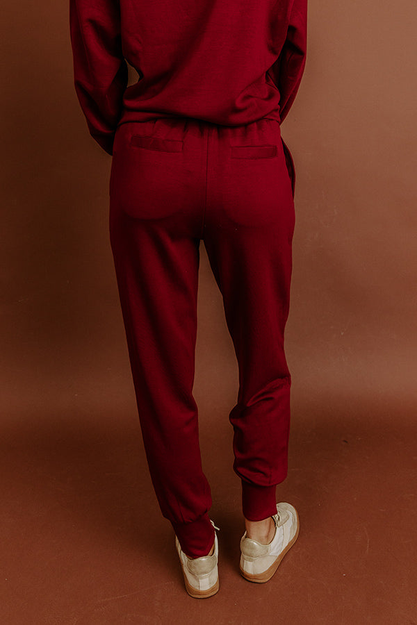 Cozy Jet Setting High Waist Joggers Image - 3