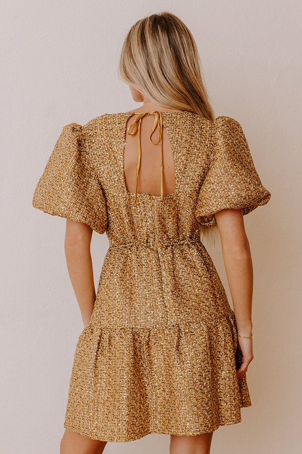 Glistening And Gorgeous Tweed Mini Dress Image - 5