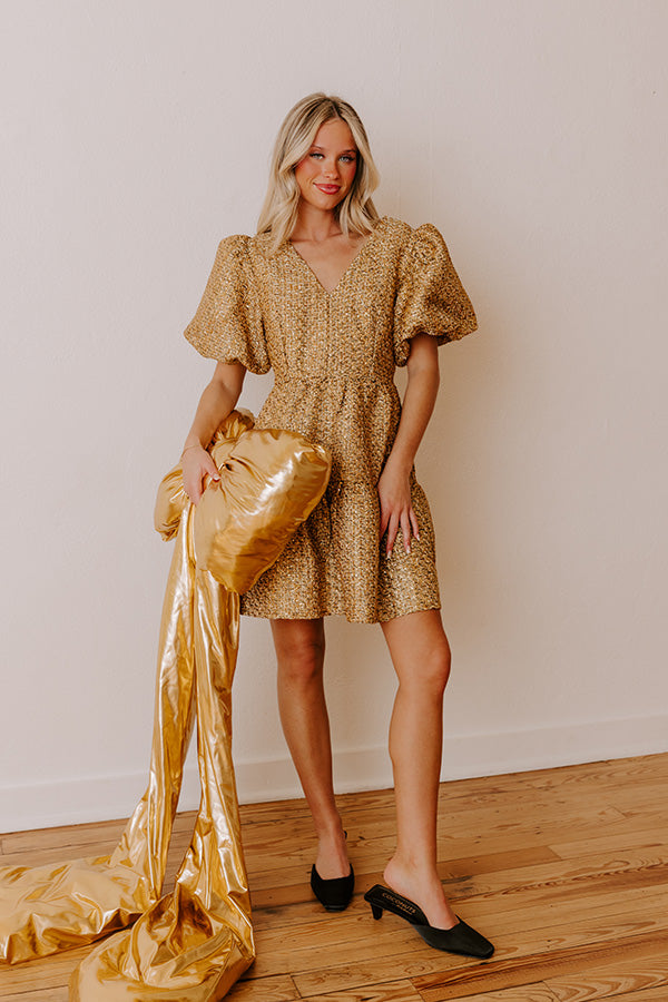 Glistening And Gorgeous Tweed Mini Dress Image - 1