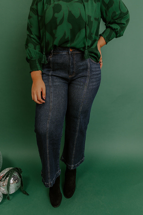 Holiday Party Jacquard Top in Red Curves
